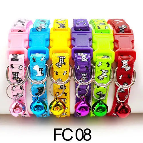 Adjustable Cat Collar with Bell Puppy Kitten Collar Wholesale 