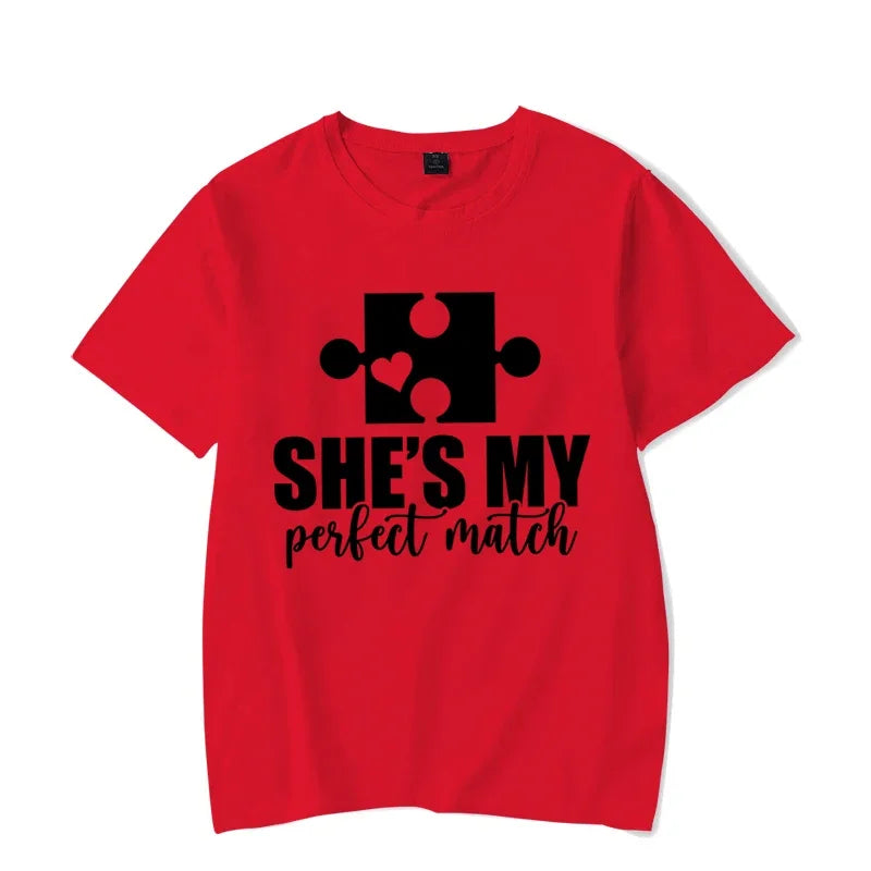 Camiseta "She's My Perfect Match" Unisex, playera de manga corta p