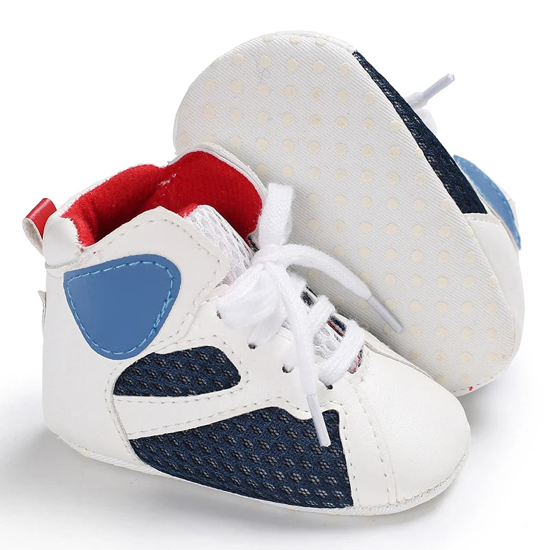 Baby High Top Basketball Sneakers Anti-Slip Casual Sports Shoes 