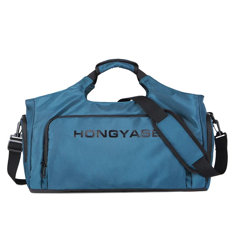 Bolsa deportiva de gimnasio para hombre, bolso de viaje para Fitness, bolsillo para zapatos, equipaje, bolso de mano impermeable, bolso de hombro para fin de semana al aire libre