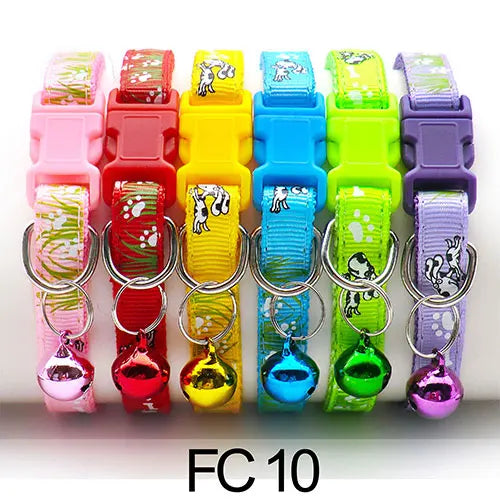 Adjustable Cat Collar with Bell Puppy Kitten Collar Wholesale 