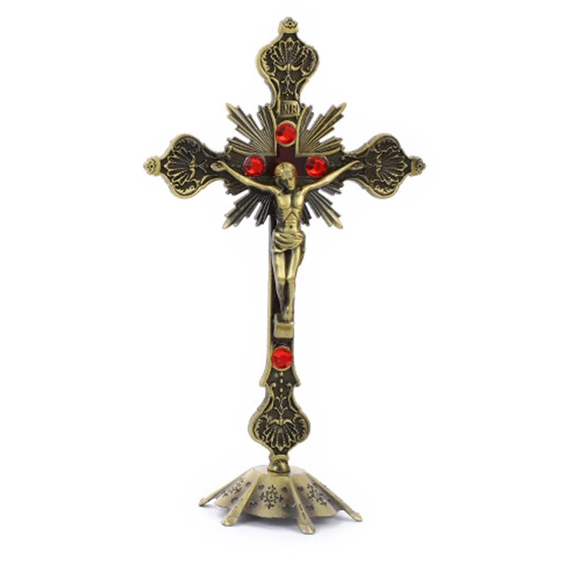 Religious Jesus Christ Crucifix for Cross Statue Desktop Decoration c 