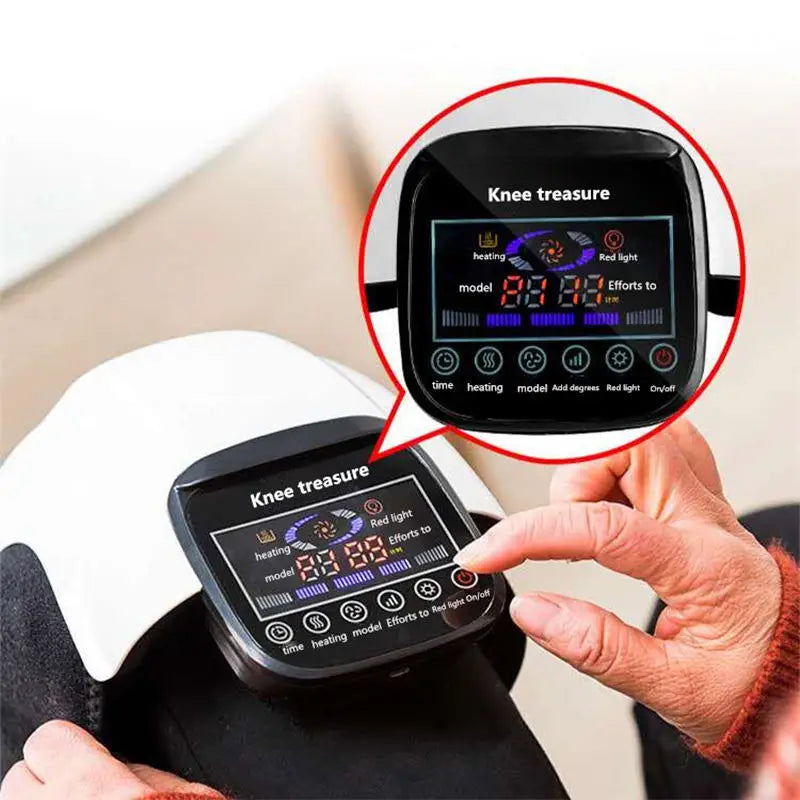 Protector de rodilla eléctrico con calor, masajeador de rodilla, vibración, co