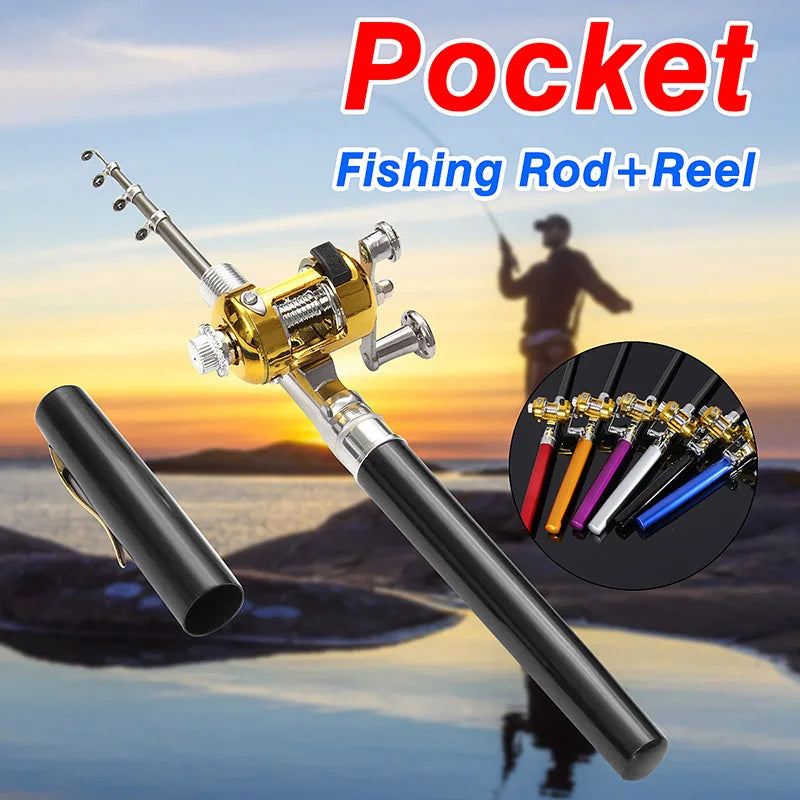 Mini Portable Pocket Telescopic Fishing Rod Pen Shape 