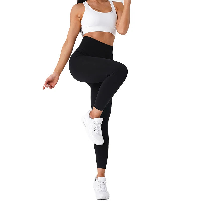 NVGTN-mallas sin costuras para mujer, pantalones de Yoga de cintura alta, ropa de gimnasio, mallas de LICRA suaves para entrenamiento, trajes de Fitness