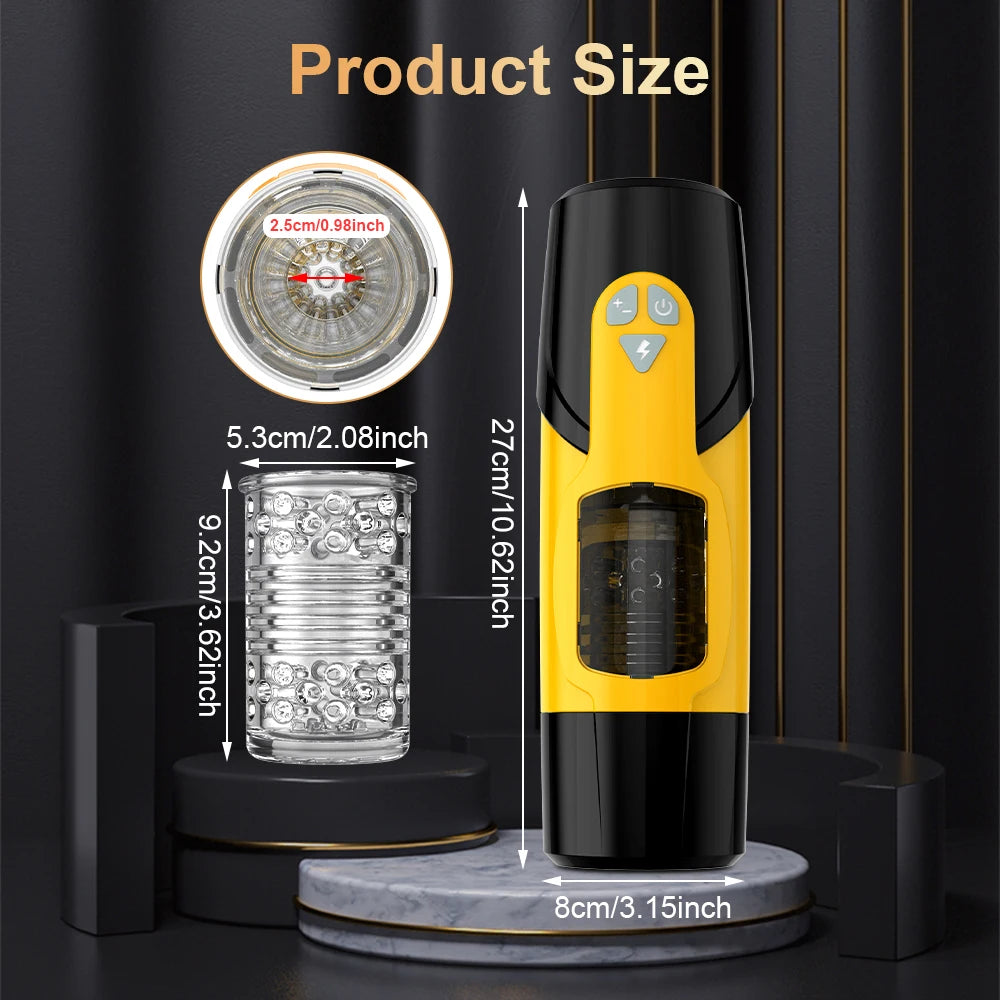 Automatic male masturbator, telescopic rotation, vaginal masturbation 