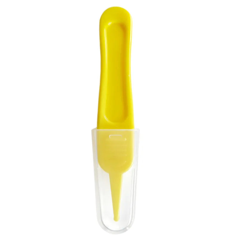Pinza de cabeza redonda para limpieza del ombligo de la nariz del bebé, cuidado de seguridad para niños, pinzas infantiles, limpiador Nasal de oreja, pinzas de limpieza, herramientas, 1PC