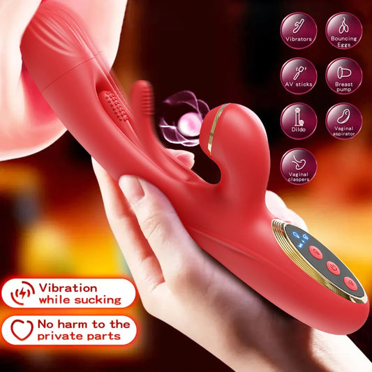 Powerful Suction Cup Vibrator Sex Toy for Women Clitoris Sucker 