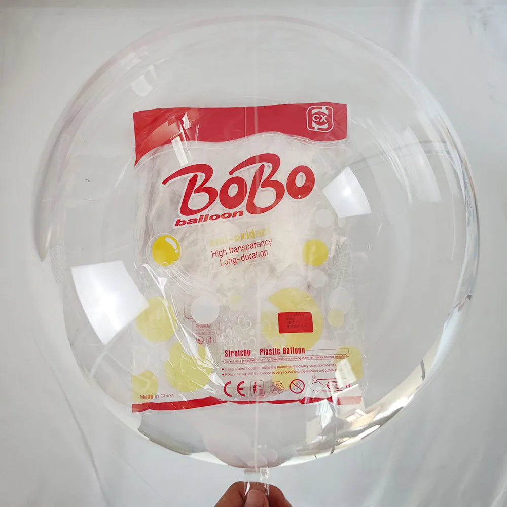12/18/20/24/36 Inch Transparent Inflatable Bobo Balloon Supplies 