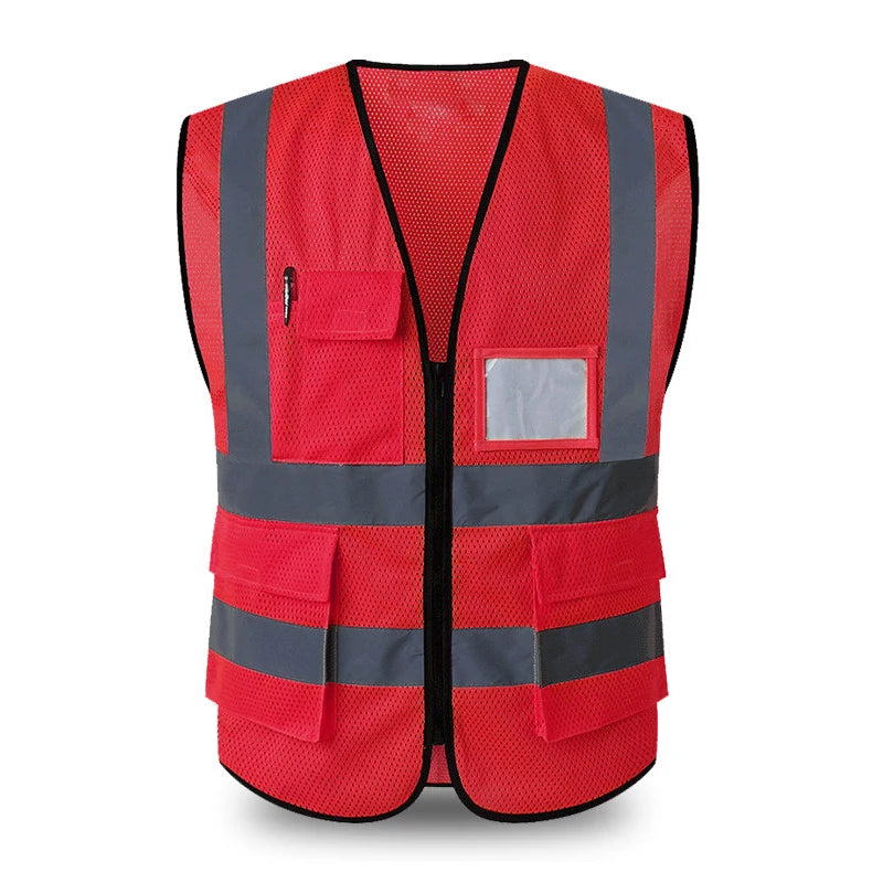 Men's Mesh Safety Vest Motorcycle Reflective Vest 