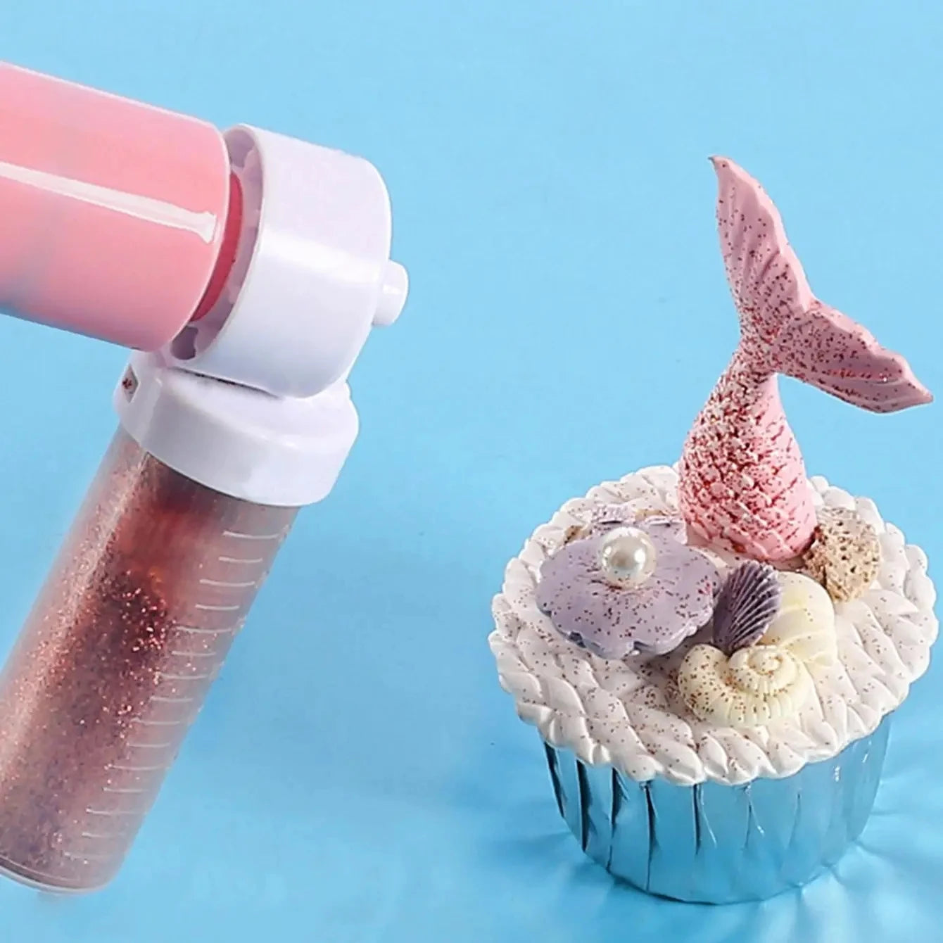 Manual spray gun for cake coloring, baking duster, t