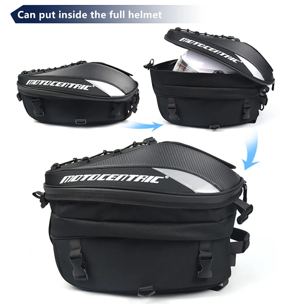Bolsas para asiento trasero de motocicleta, mochila impermeable multifuncional p