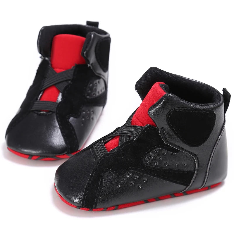 Baby High Top Basketball Sneakers Anti-Slip Casual Sports Shoes 