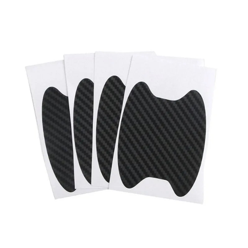 Car Door Handle Anti Scratch Stickers Carbon Fiber Protector 