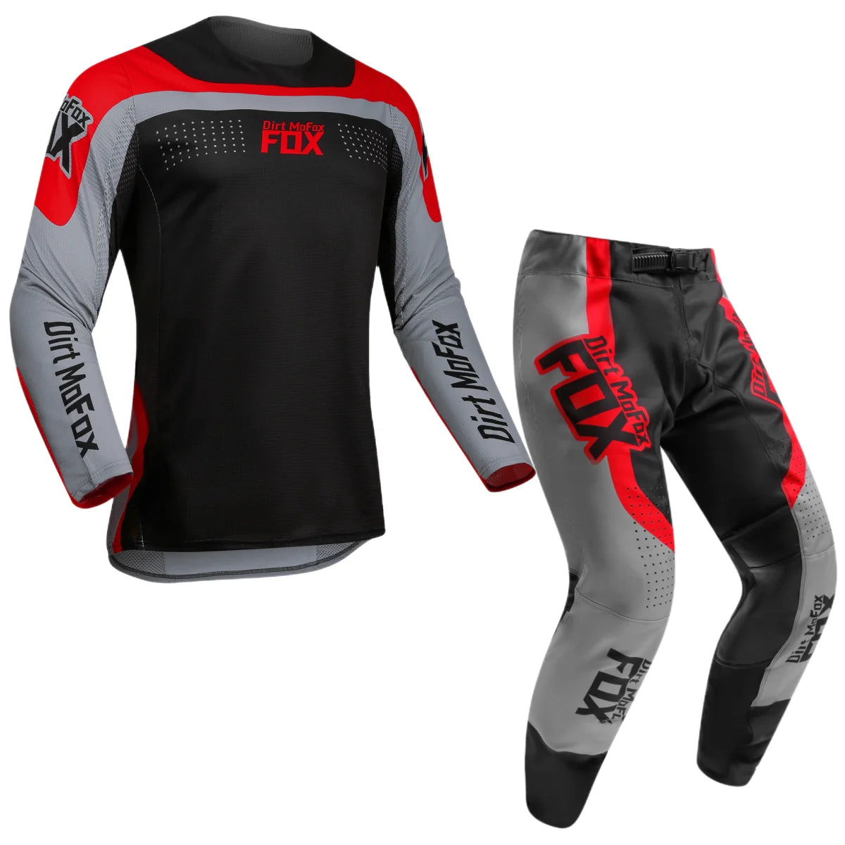 Dirt MoFox Motocross Racing Clothing Set Motorcycle Jersey and Pants 