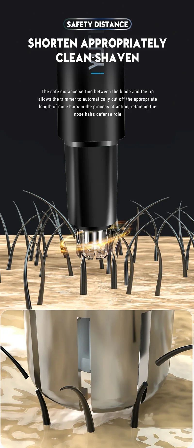 Cortadora de pelo eléctrica portátil