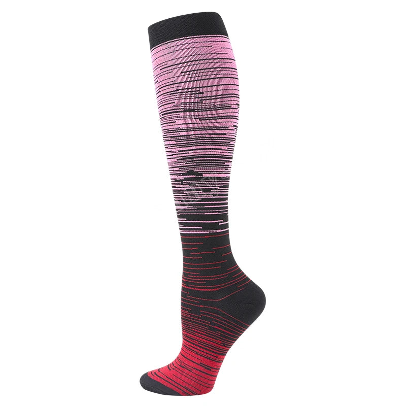 Running Compression Stockings Marathon Hiking Sports Socks 