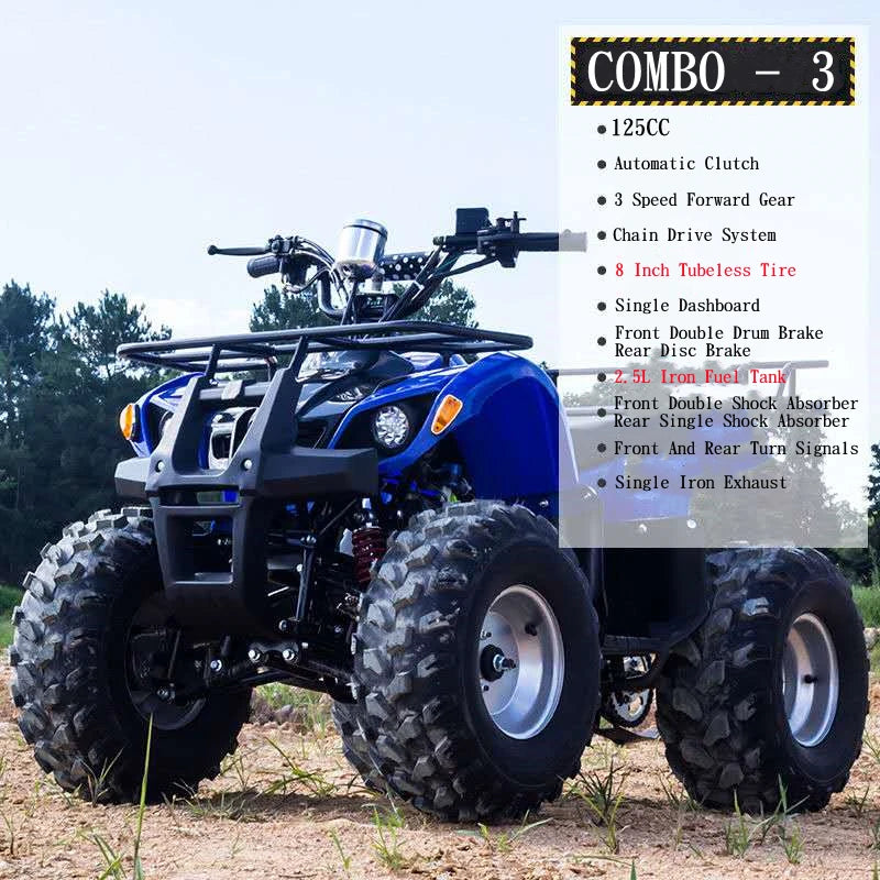 ITLY-buggy de playa de cuatro ruedas, todoterreno, montaña, ATVcustom, 125cc, 1