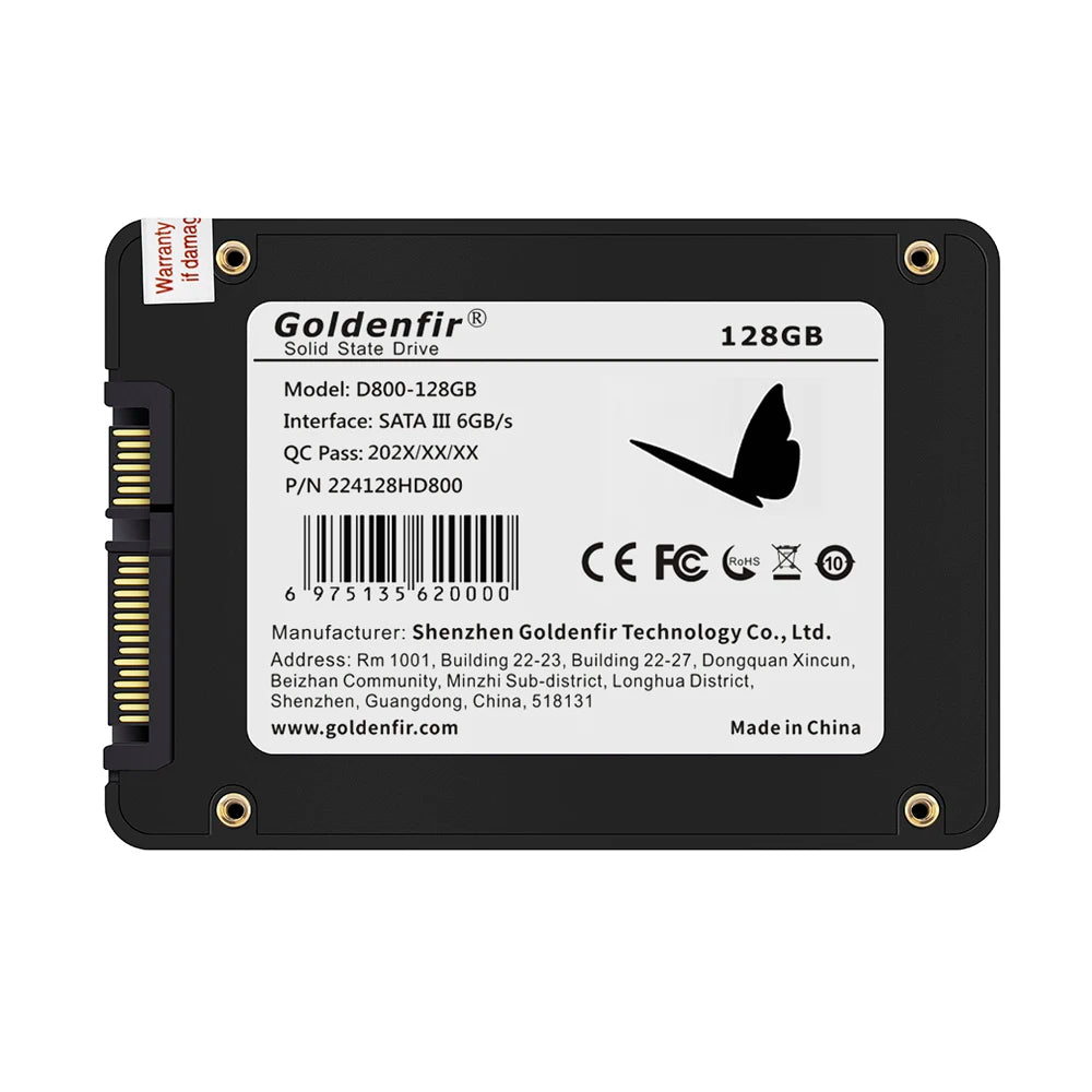 Goldenfir-disco duro de estado sólido para ordenador portátil, 120GB, 128GB, 2