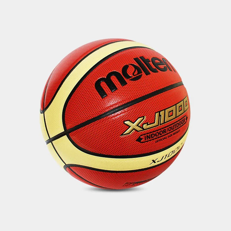 Molten-pelota de Baloncesto XJ1000 para hombre y mujer, Balón de cuero sintético para entrenamiento de partido en interiores y exteriores, tamaño oficial 7/6/5