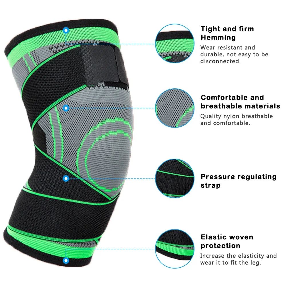 Rodilleras de compresión, rodilleras para artritis, soporte para articulaciones, seguridad deportiva, voleibol, gimnasio, Protector deportivo