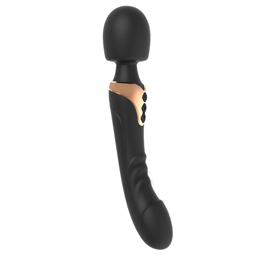 Powerful Dildo Vibrator Wand with 10 Modes Clitoris Stimulator for Women 