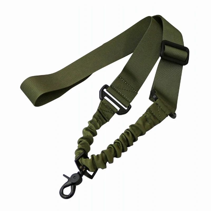 Correa de hombro para pistola de un solo punto, cinturón ajustable, accesorios de caza al aire libre, cuerda elástica para Rifle