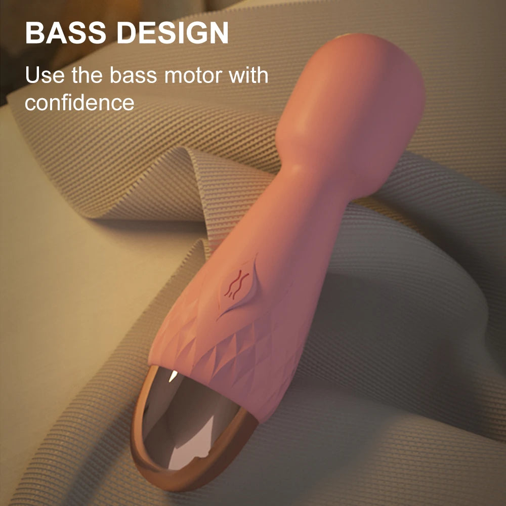 Mini vibrador de vibración fuerte para mujeres y adultos, palo mágico, masajea