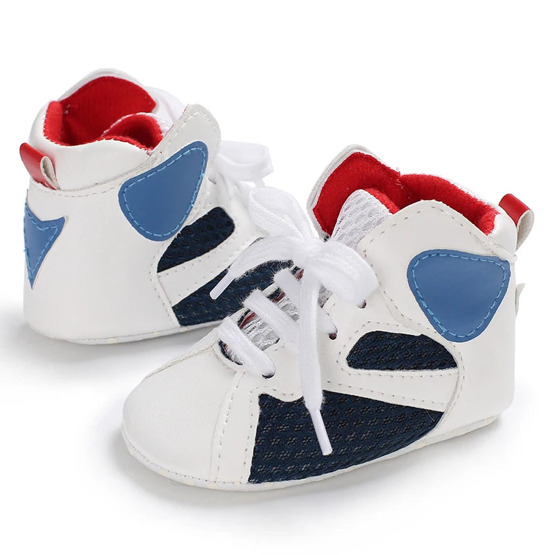 Baby High Top Basketball Sneakers Anti-Slip Casual Sports Shoes 