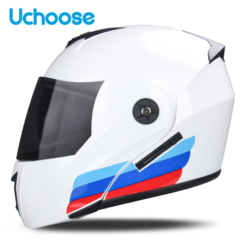 Uchoose Unisex Motorcycle Helmet Double Lens Secci? 