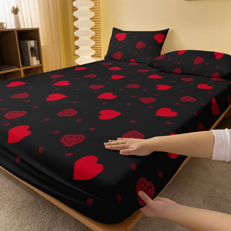 Sanded Quilt Love Printed Quilt Simple Bedding for Men and Women 