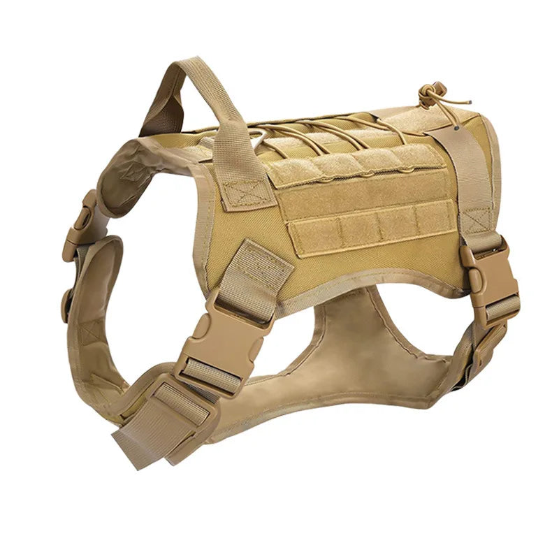 Military Tactical Large Dog Harness with Rope Reflective Handle Rop 