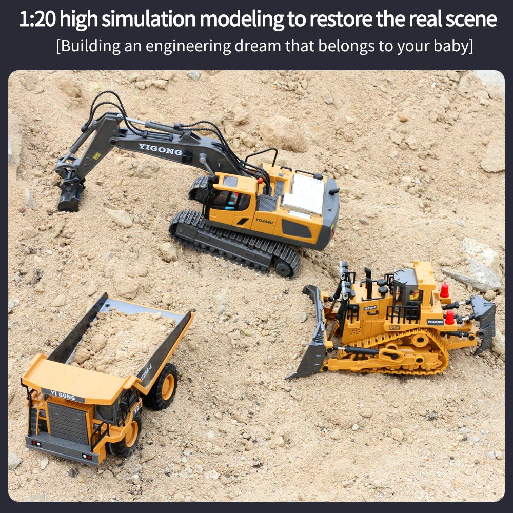 2.4G Remote Control Excavator Engineering Vehicle Truck Truck 