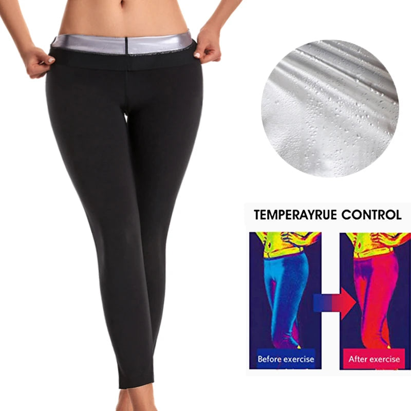 Women's Sweat Sauna Pants Body Shaper Weight Loss 