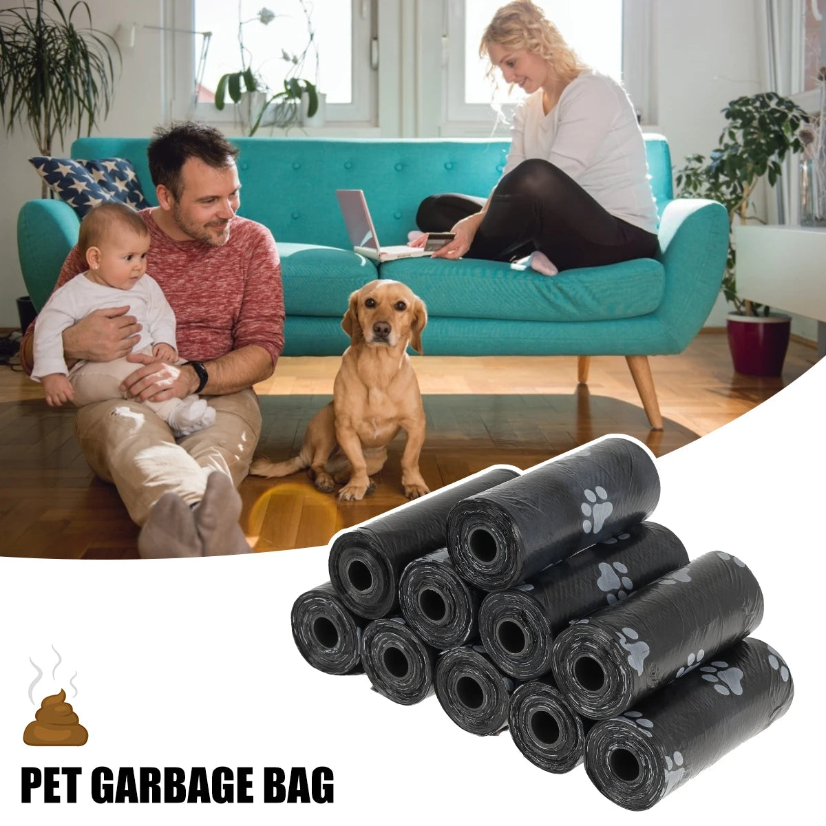 Disposable Dog Poop Bags Pet Waste Bags 