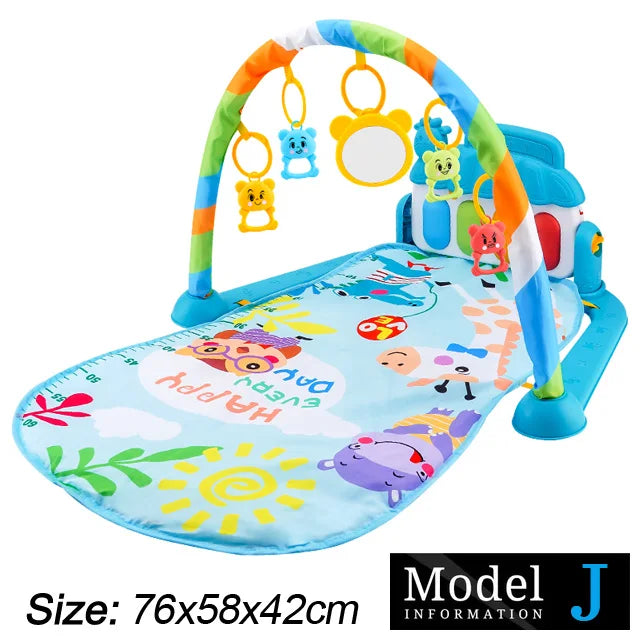 Soporte de Fitness para bebé, juego de música, juguetes de actividades de gimn