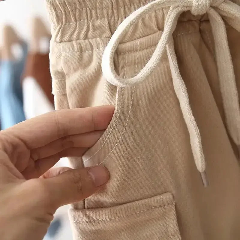 Pantalones Cargo de algodón para niños de 2 a 6 años, ropa deportiva informal