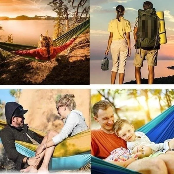 Portable Outdoor Camping Single Person Hammock Hanging Bed 