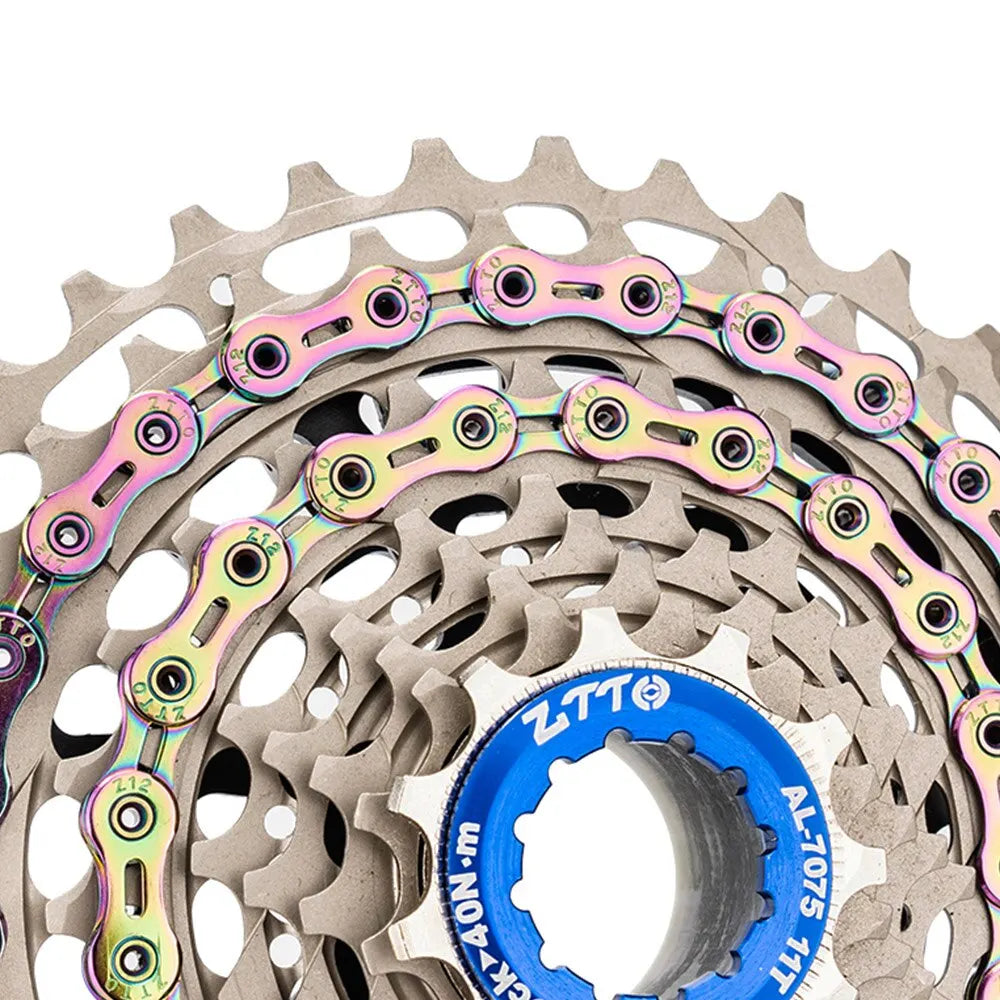 ZTTO-Cadena de bicicleta de 10, 11 y 12 velocidades, 10s, 11s, 12 s SLR, totalme