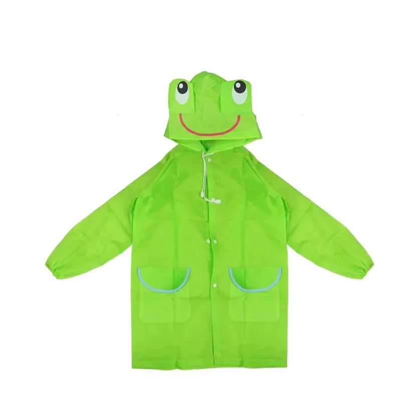 Chubasquero de dibujos animados para niños, Poncho de lluvia plegable, impermea