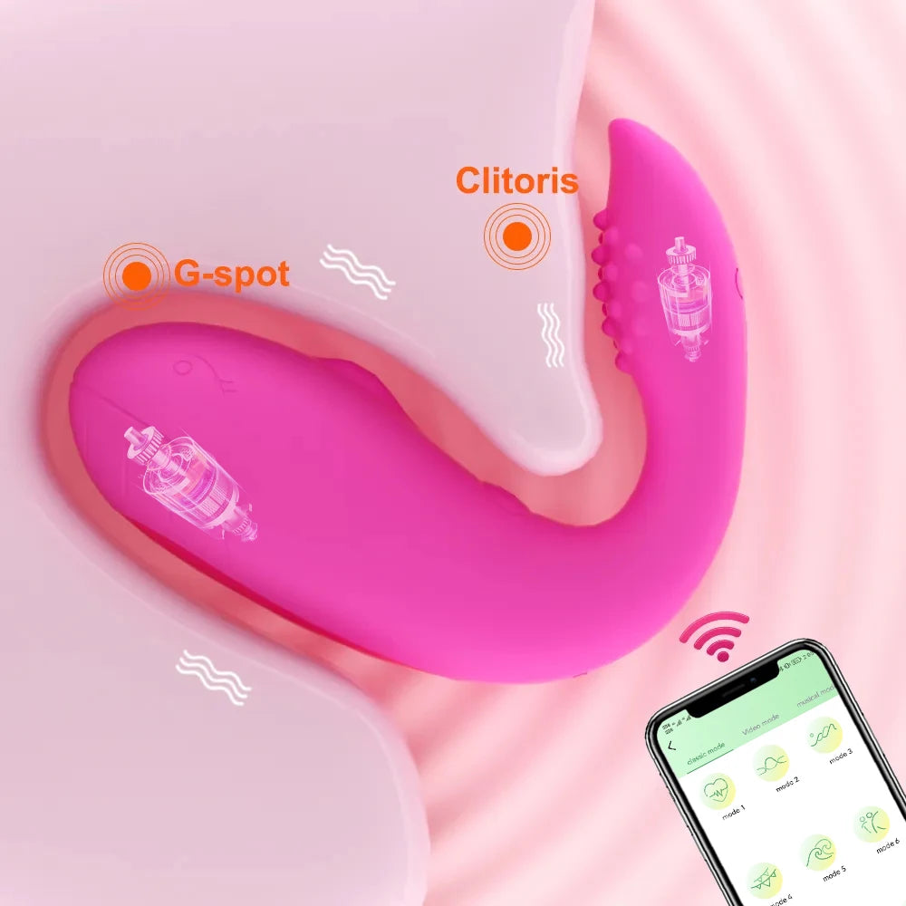 Bluetooth Control Vibrating Egg for Women Clitoris Stimulator u 
