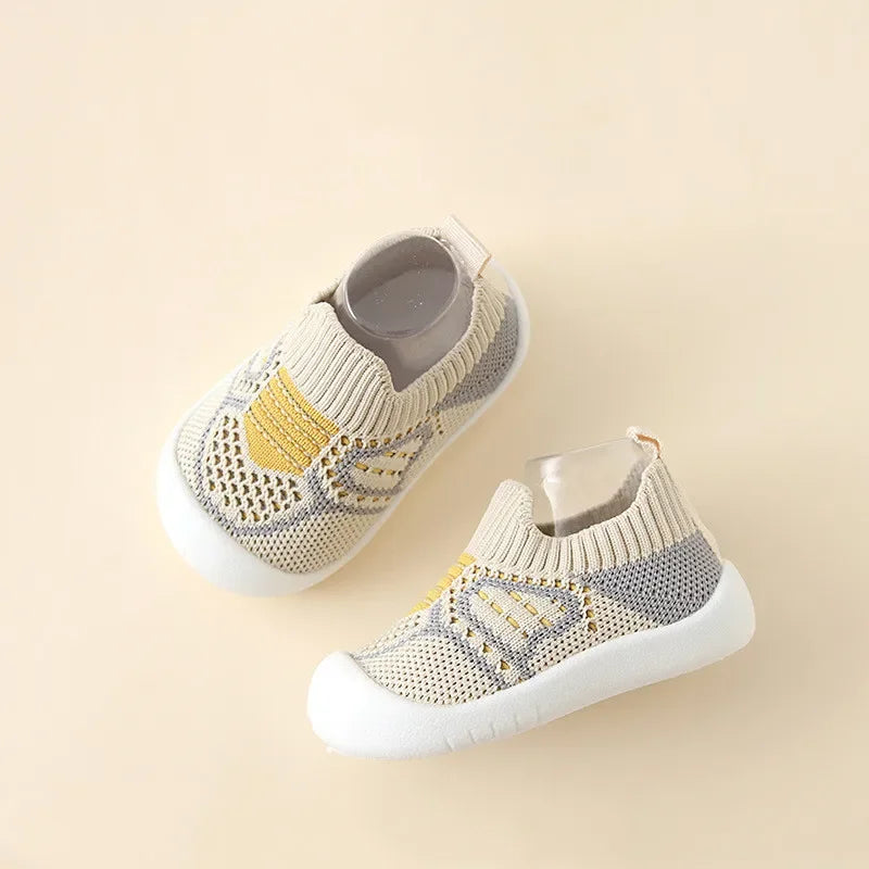 Baby Anti-slip Shoes Breathable Rubber Sole Socks p