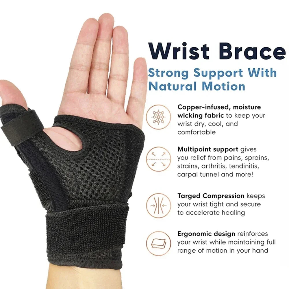 Professional Thumb Support Wrist Brace Arthritis Protective Wristband 