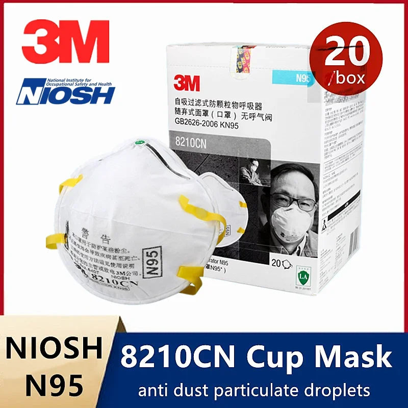 3M N95 Protective Mask KN95 Mask 8210 NIOSH Certified Anti PM2.5 