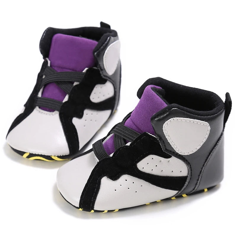 Baby High Top Basketball Sneakers Anti-Slip Casual Sports Shoes 