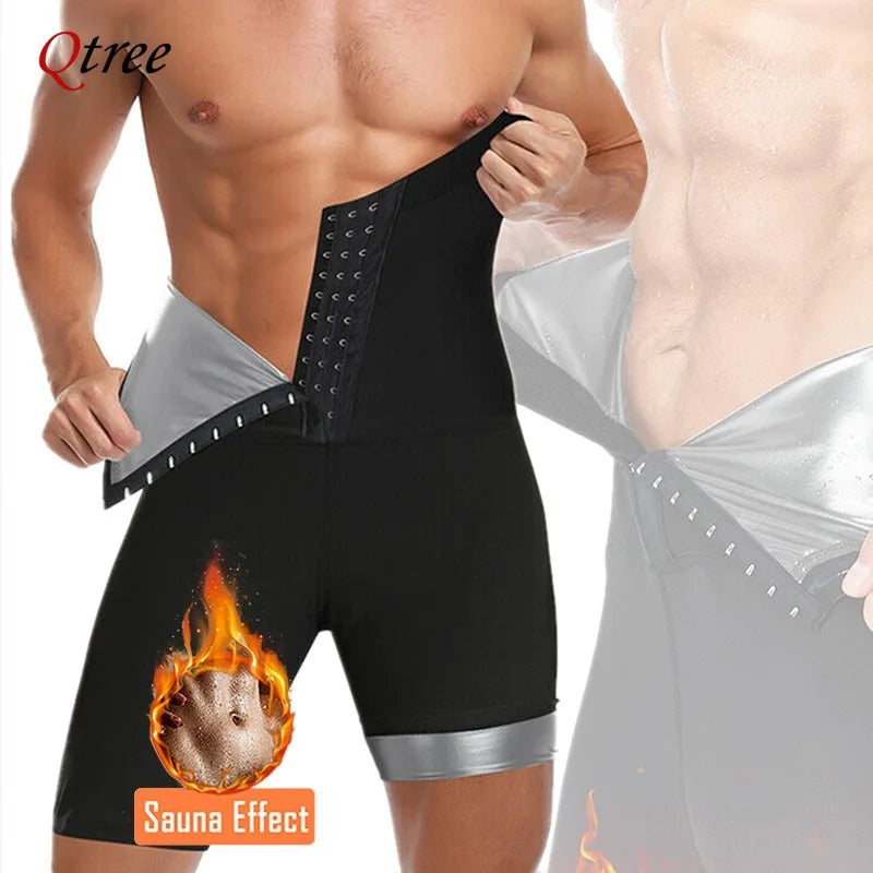 Qtree-moldeador de Cuerpo Adelgazante para hombre, pantalones cortos de Control