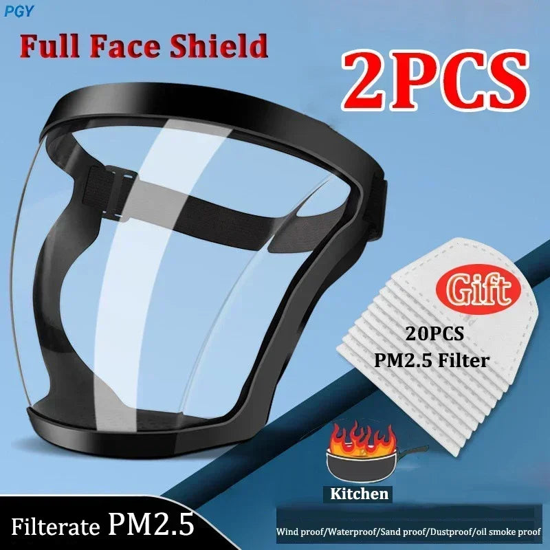 Full Face Protection Mask for Work Transparent Facial Protector 