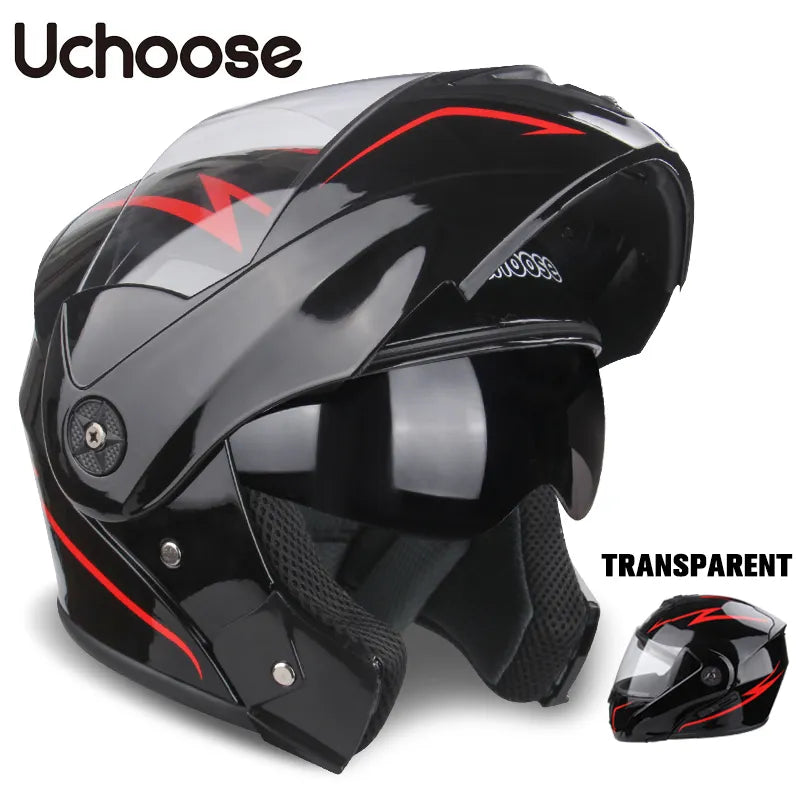 Uchoose Unisex Motorcycle Helmet Double Lens Secci? 