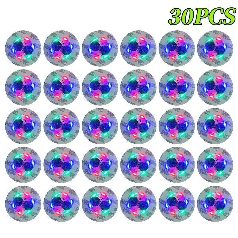Luces LED para posavasos, decoración luminosa de 5/10/30 piezas para Bar, KTV,