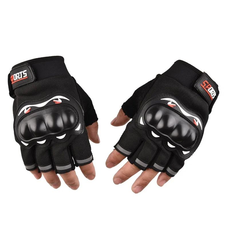 Guantes de motocicleta para hombre, guantes de carreras con dedos cerrados transpirables para deportes al aire libre, conducción en bicicleta cruzada